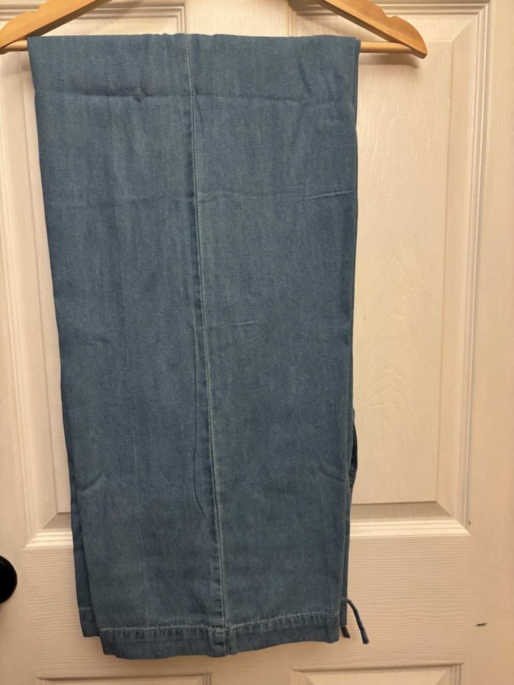 Nasty Gal Pale Chambray Pull-On Pants